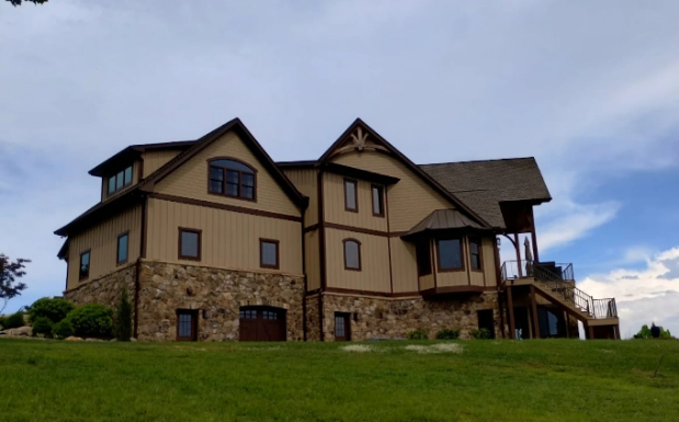 Townhouse or attached residential property exterior